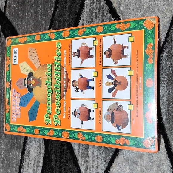 VINTAGE PUMPKIN POSSIBILITIES WOODEN NATIVE AMERICAN MAN PRICE FIRM - Picture 3 of 8